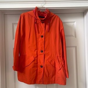 Lands End Women's Hooded Waterproof Raincoat